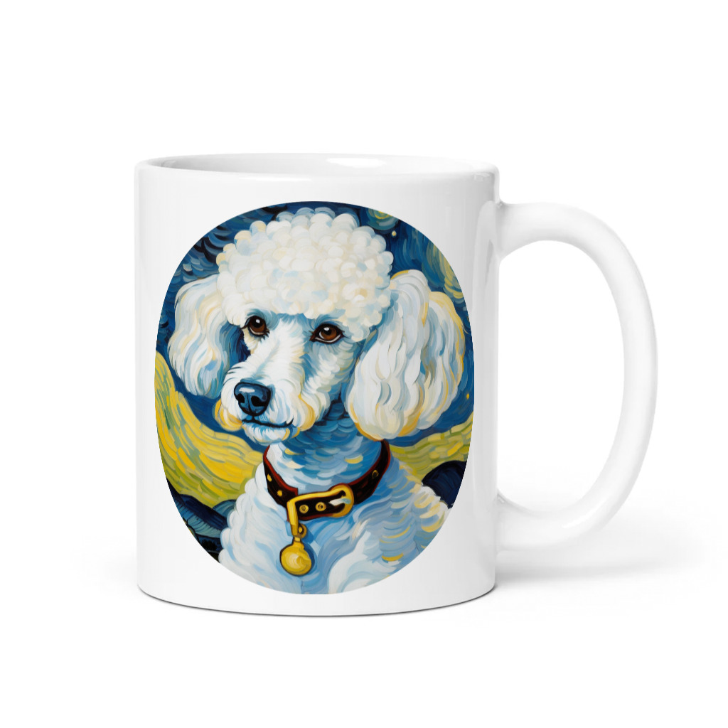 PugMug Custom White Poodle Mug