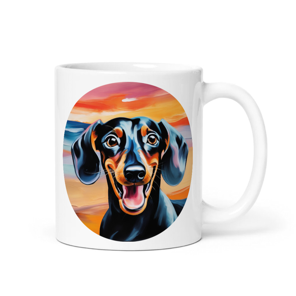 PugMug Custom Black Dachshund Mug