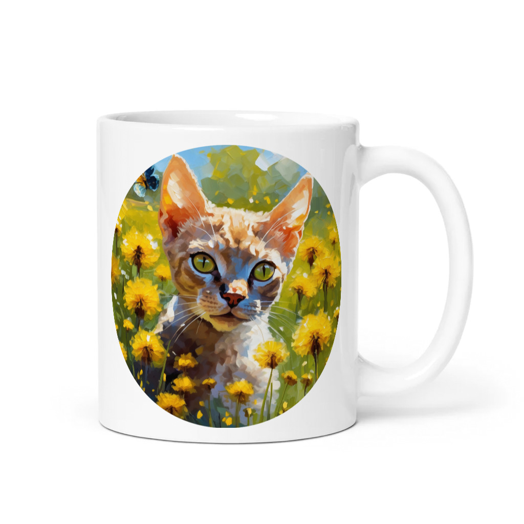 PugMug Custom Tabby Devon Rex Cat Mug