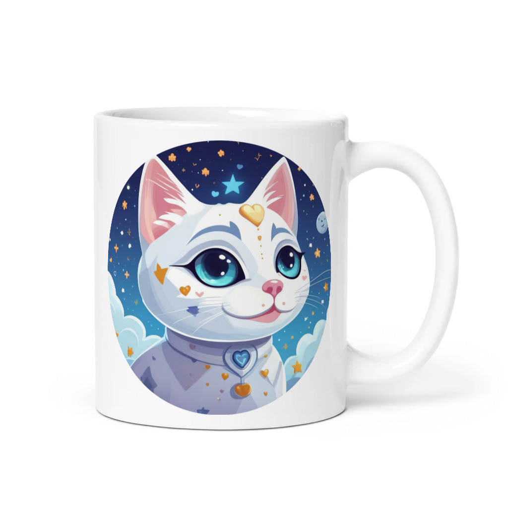 PugMug Custom White Companion Cat Mug