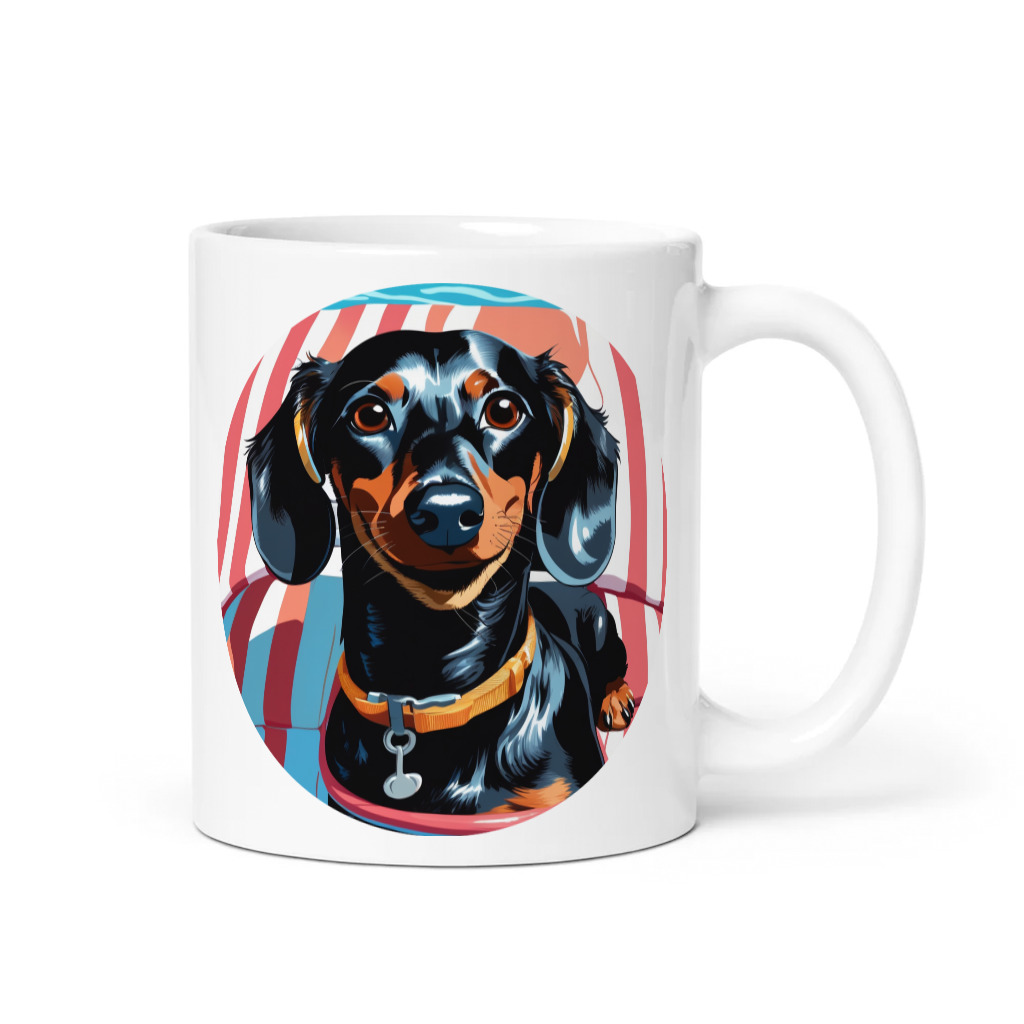 PugMug Custom Black Dachshund Mug