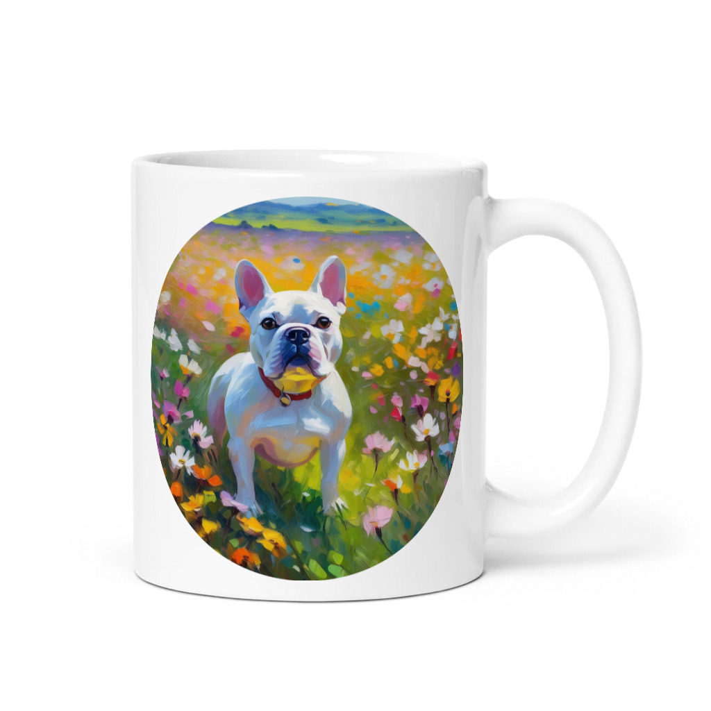 PugMug Custom White French Bulldog Mug
