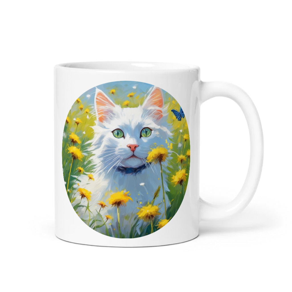 PugMug Custom White Companion Cat Mug