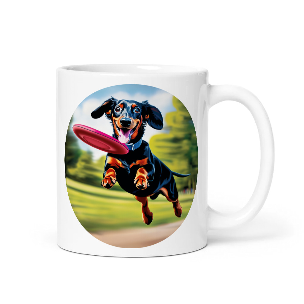 PugMug Custom Black Dachshund Mug