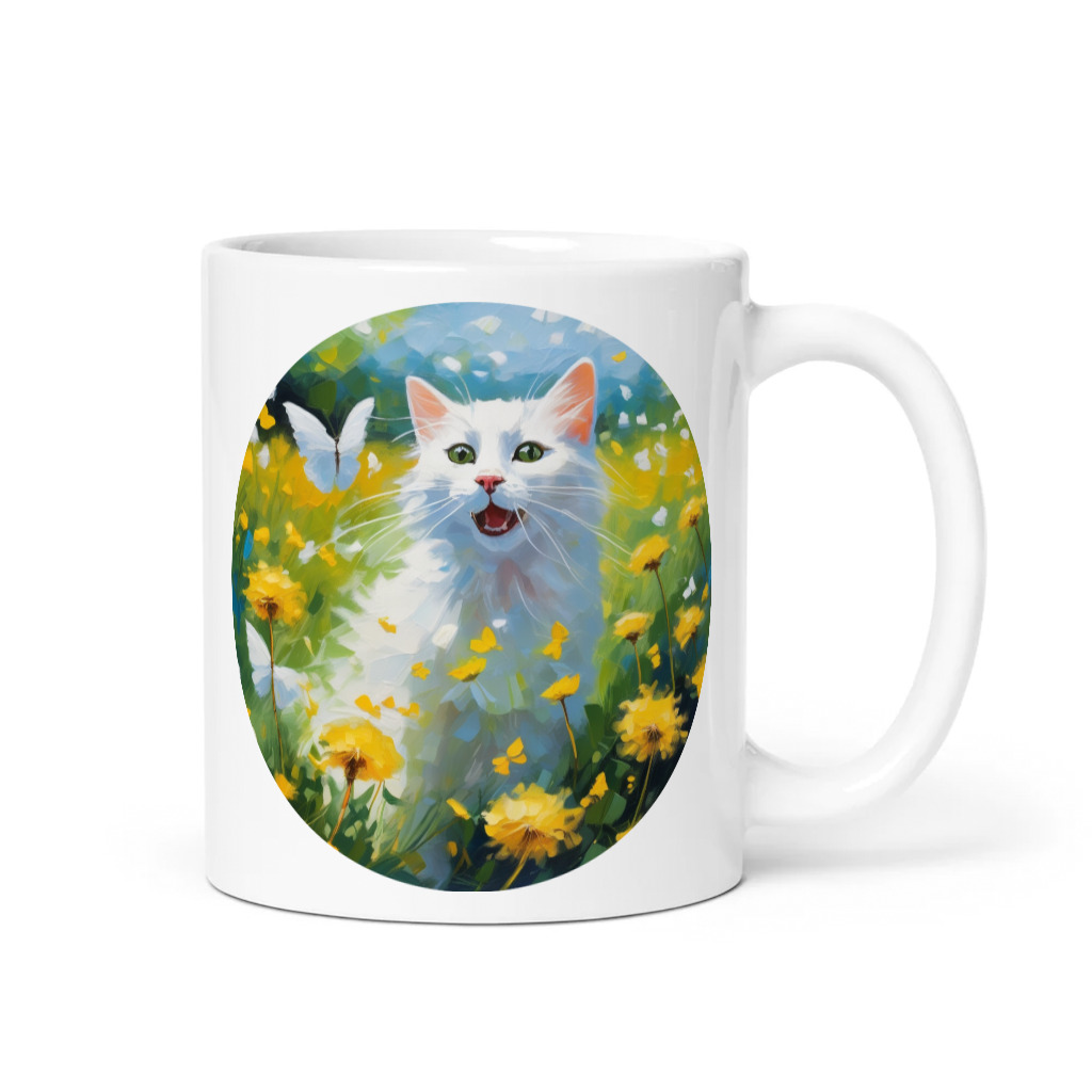 PugMug Custom White Companion Cat Mug