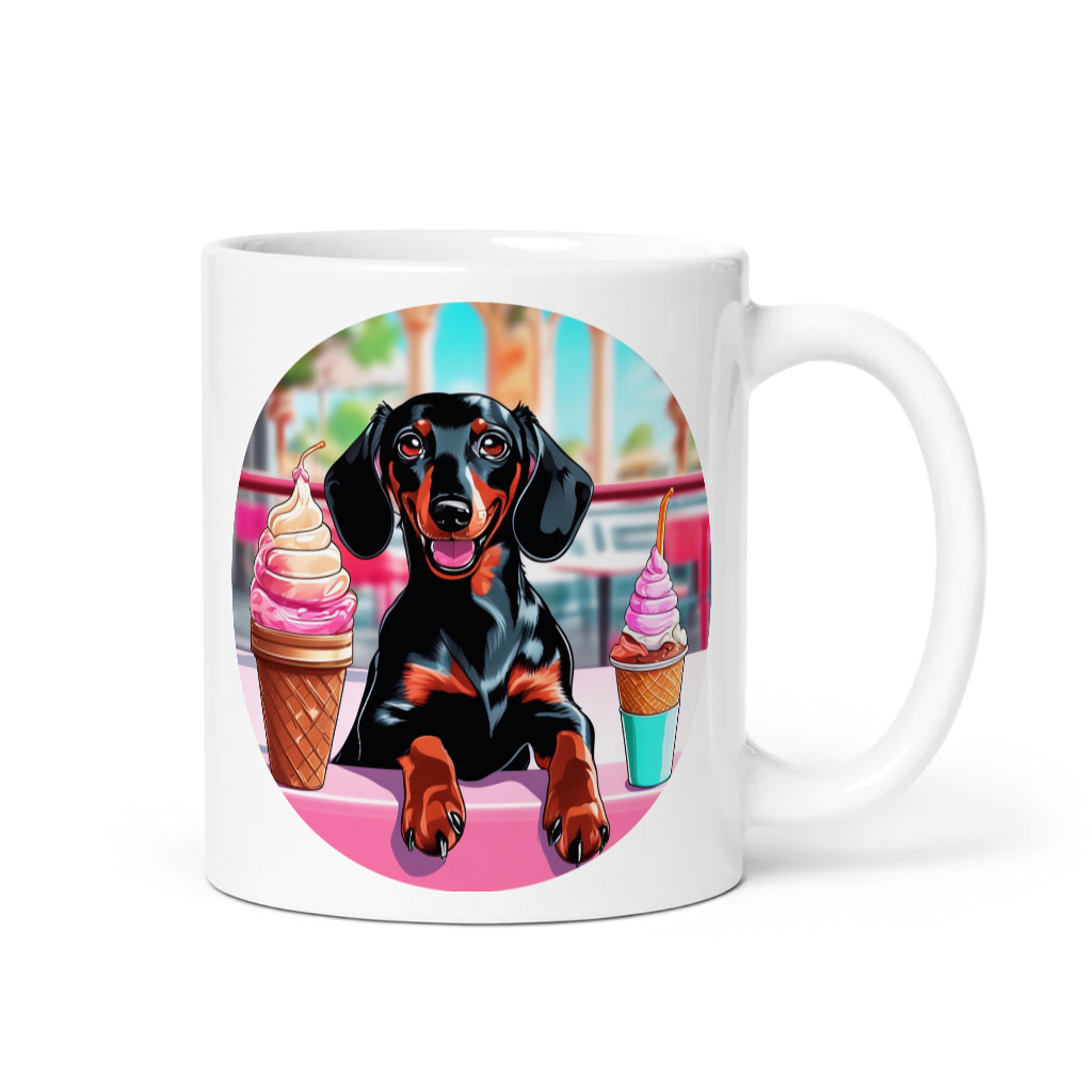 PugMug Custom Black Dachshund Mug
