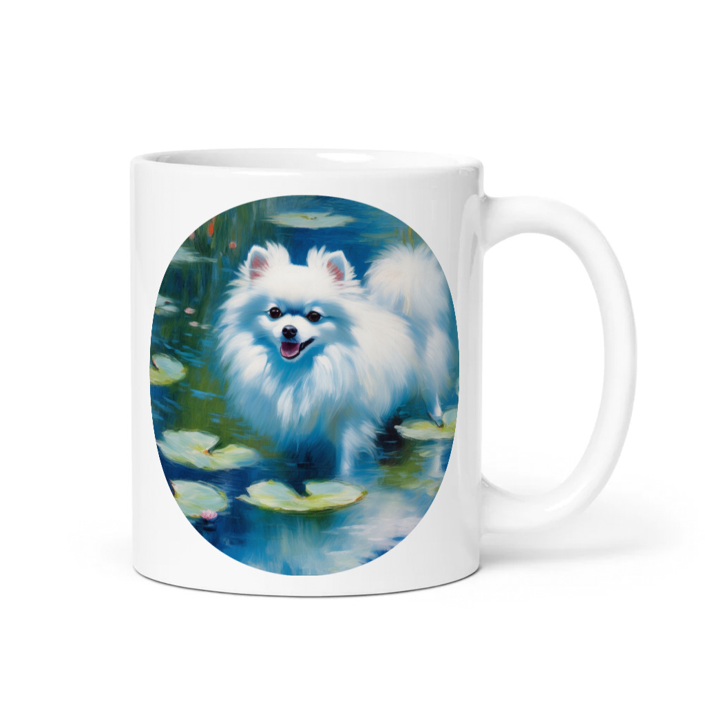 PugMug Custom White Pomeranian Mug