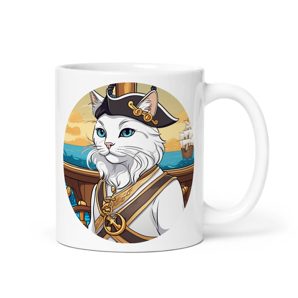 PugMug Custom White Companion Cat Mug