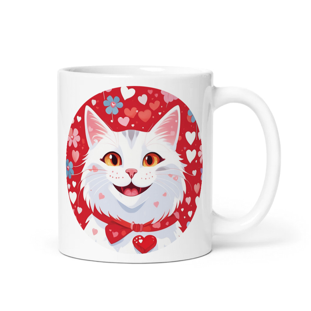 PugMug Custom White Companion Cat Mug