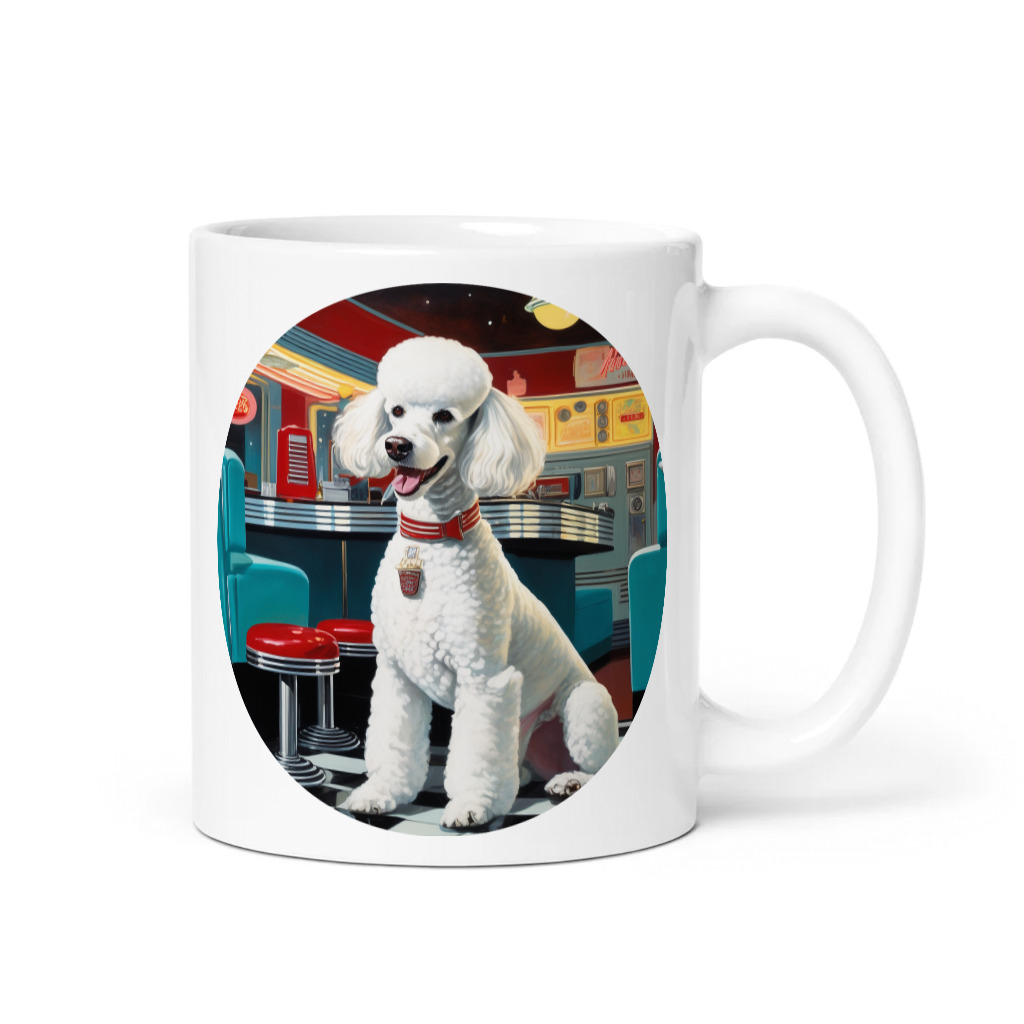 PugMug Custom White Poodle Mug