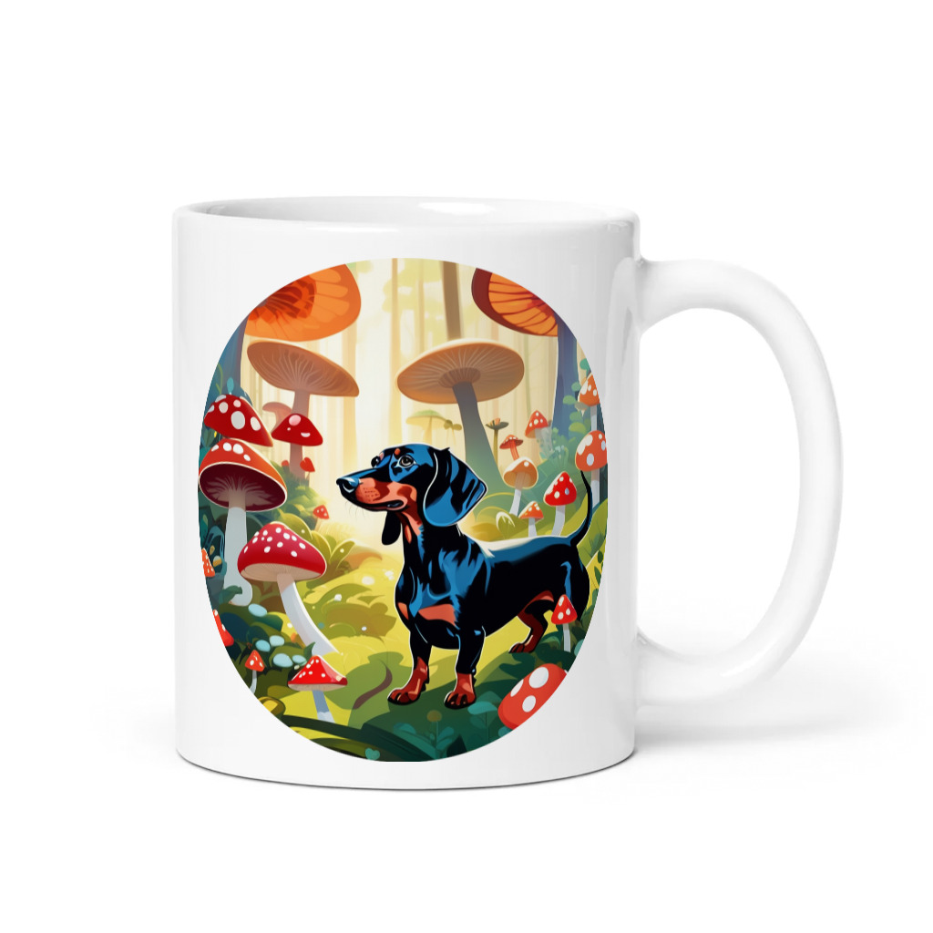 PugMug Custom Black Dachshund Mug