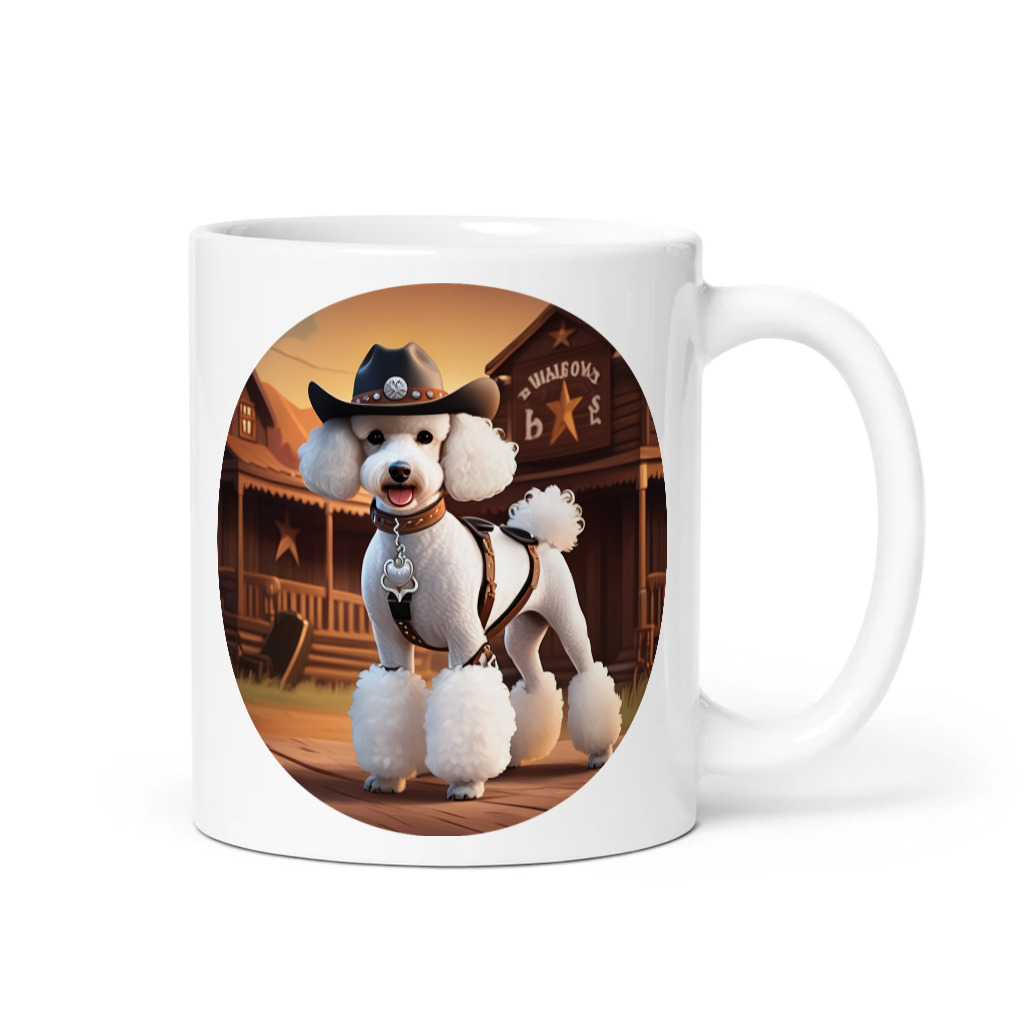 PugMug Custom White Poodle Mug