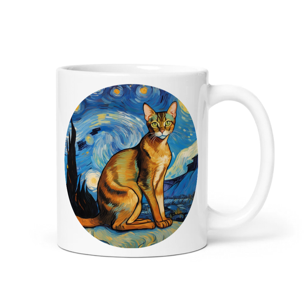 PugMug Custom Tabby Abyssinian Cat Mug