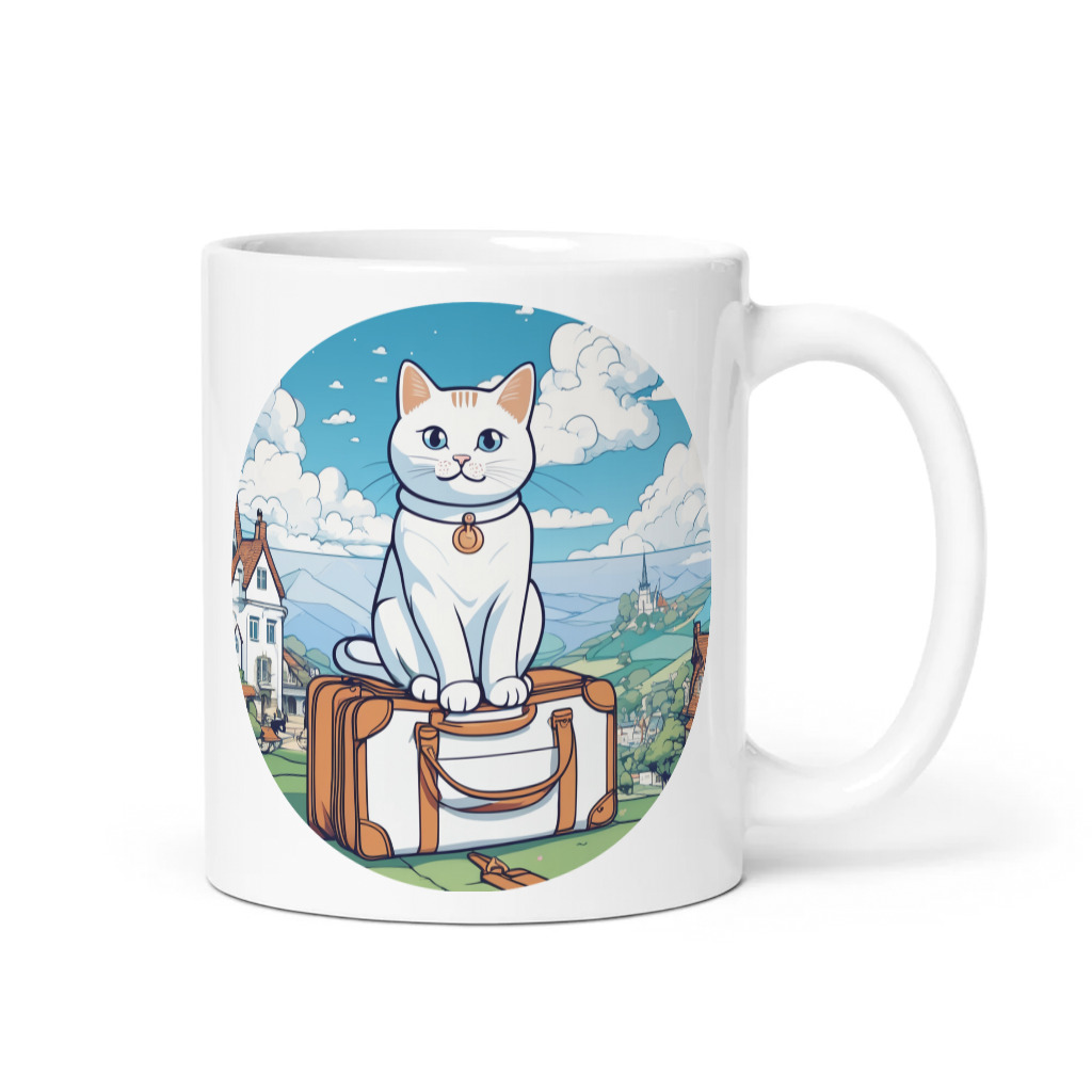 PugMug Custom White Companion Cat Mug