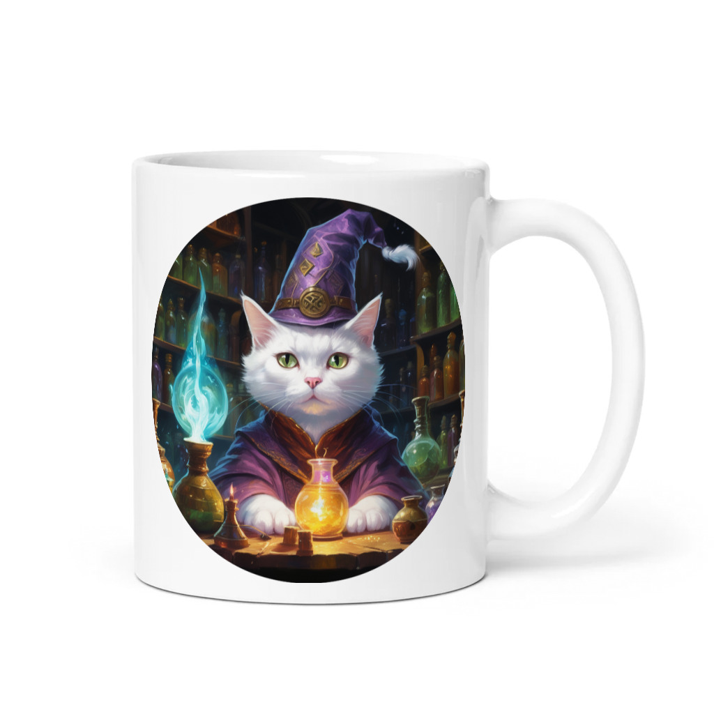 PugMug Custom White American Shorthair Cat Mug