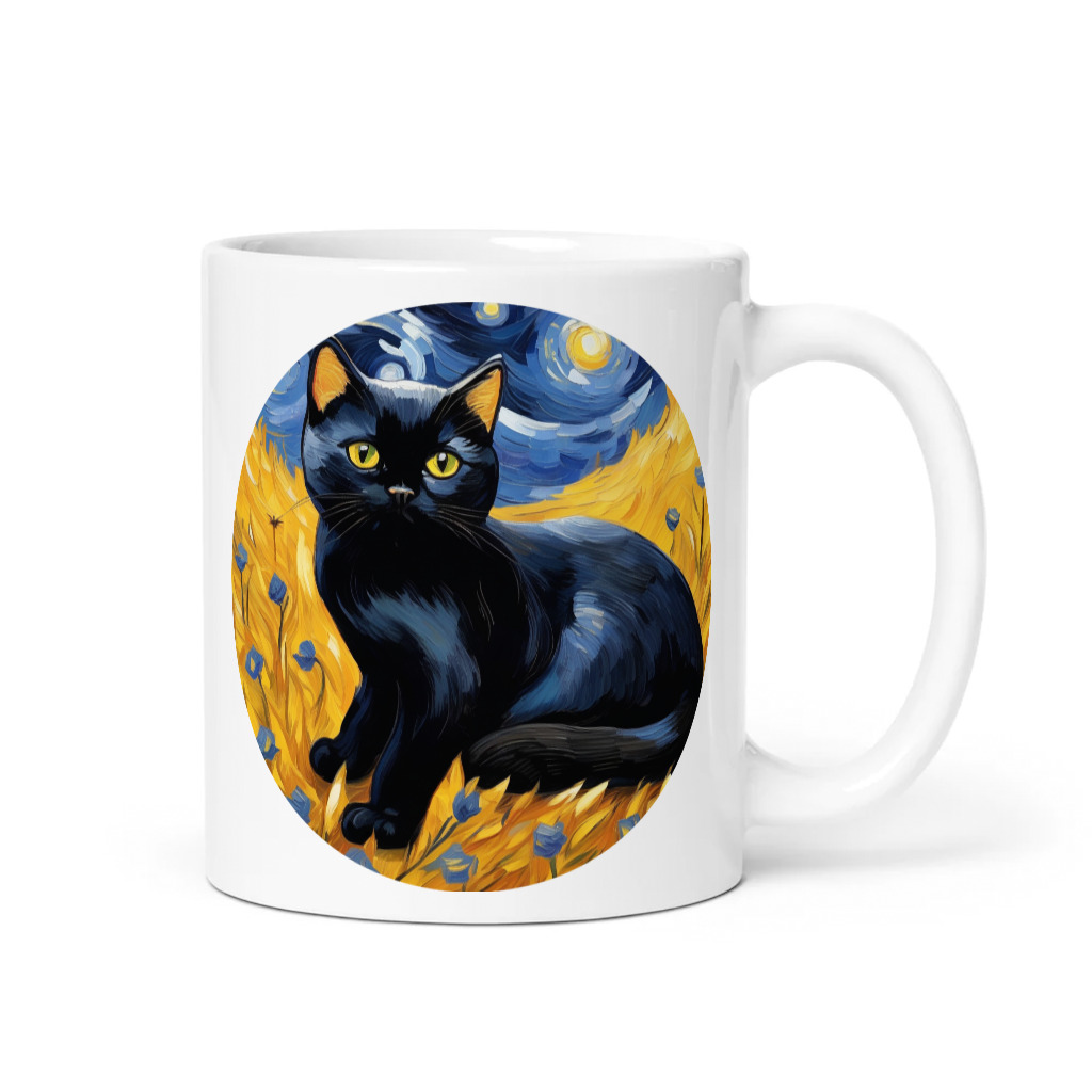 PugMug Custom Black British Shorthair Cat Mug