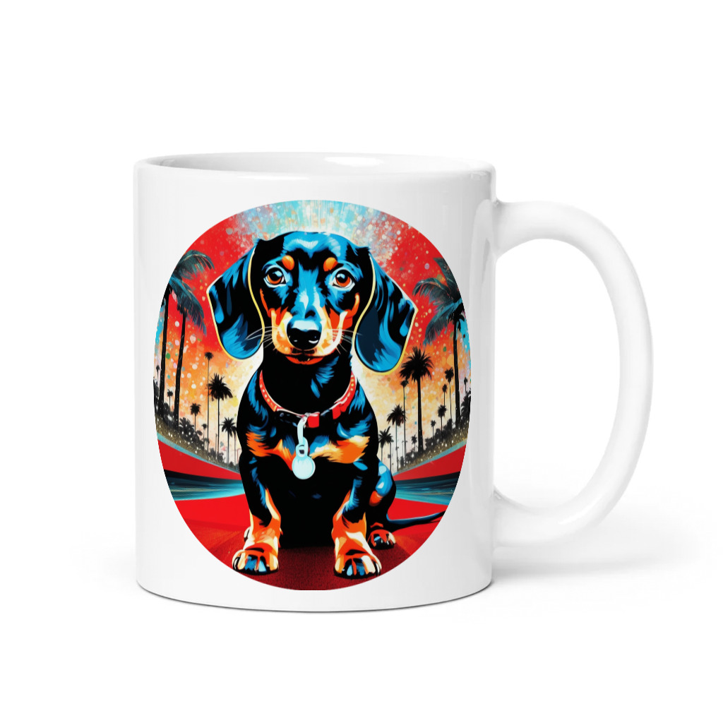PugMug Custom Black Dachshund Mug