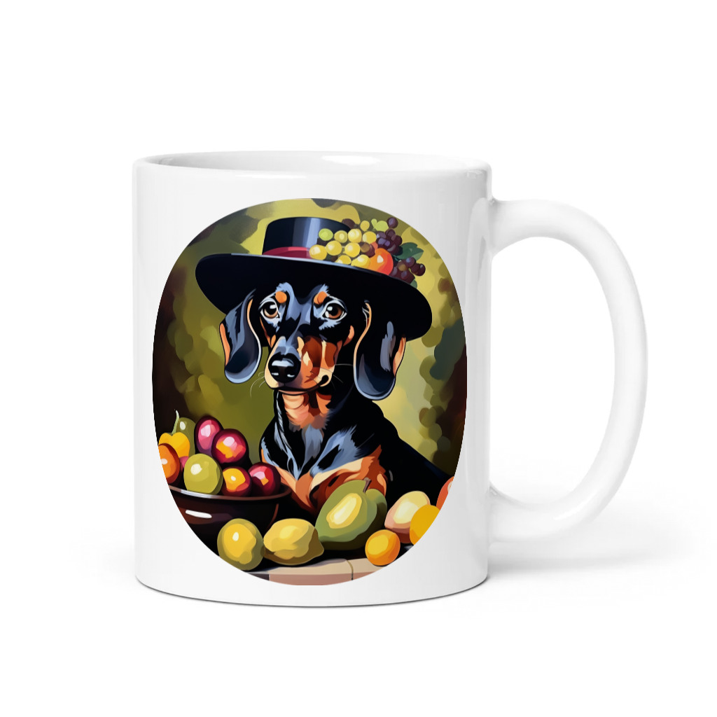 PugMug Custom Black Dachshund Mug