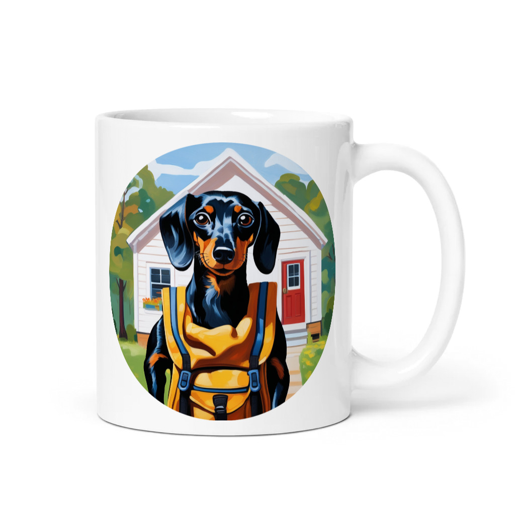 PugMug Custom Black Dachshund Mug