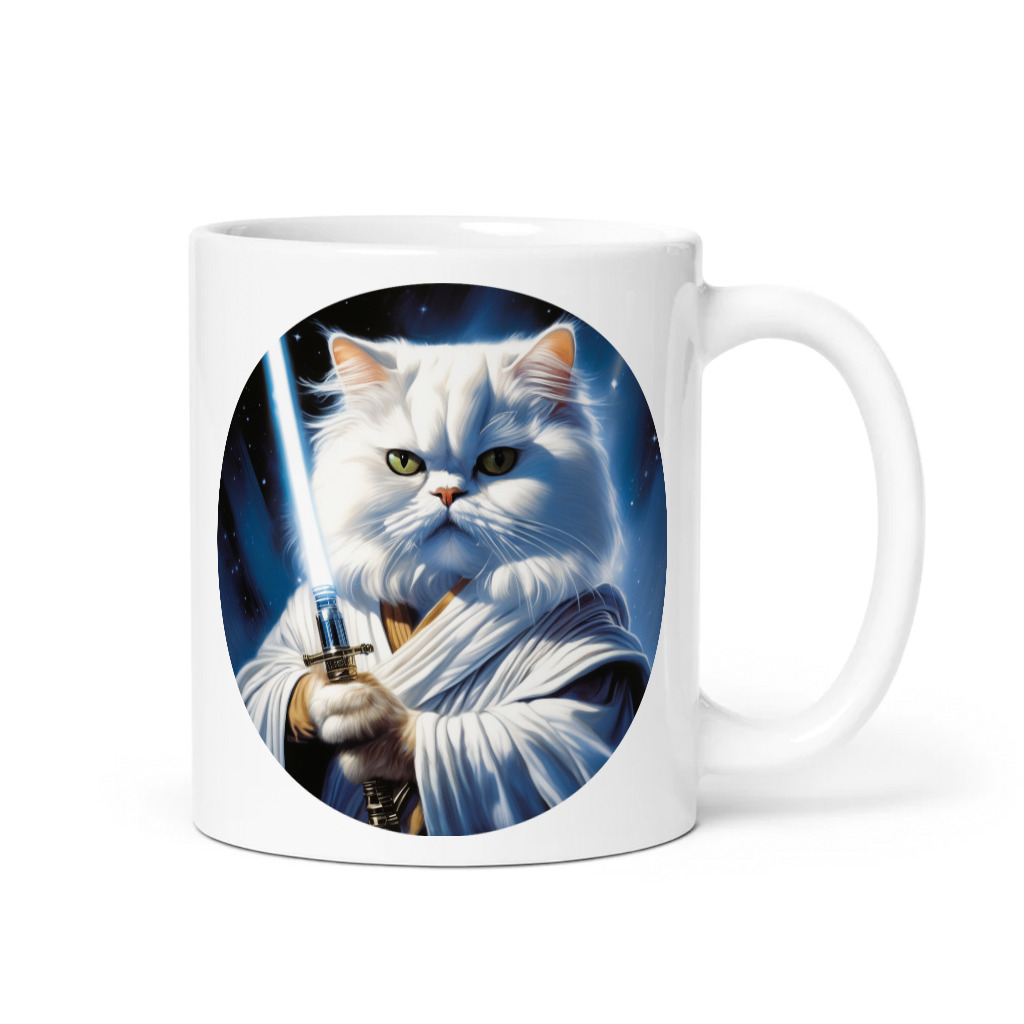 PugMug Custom White Persian Cat Mug