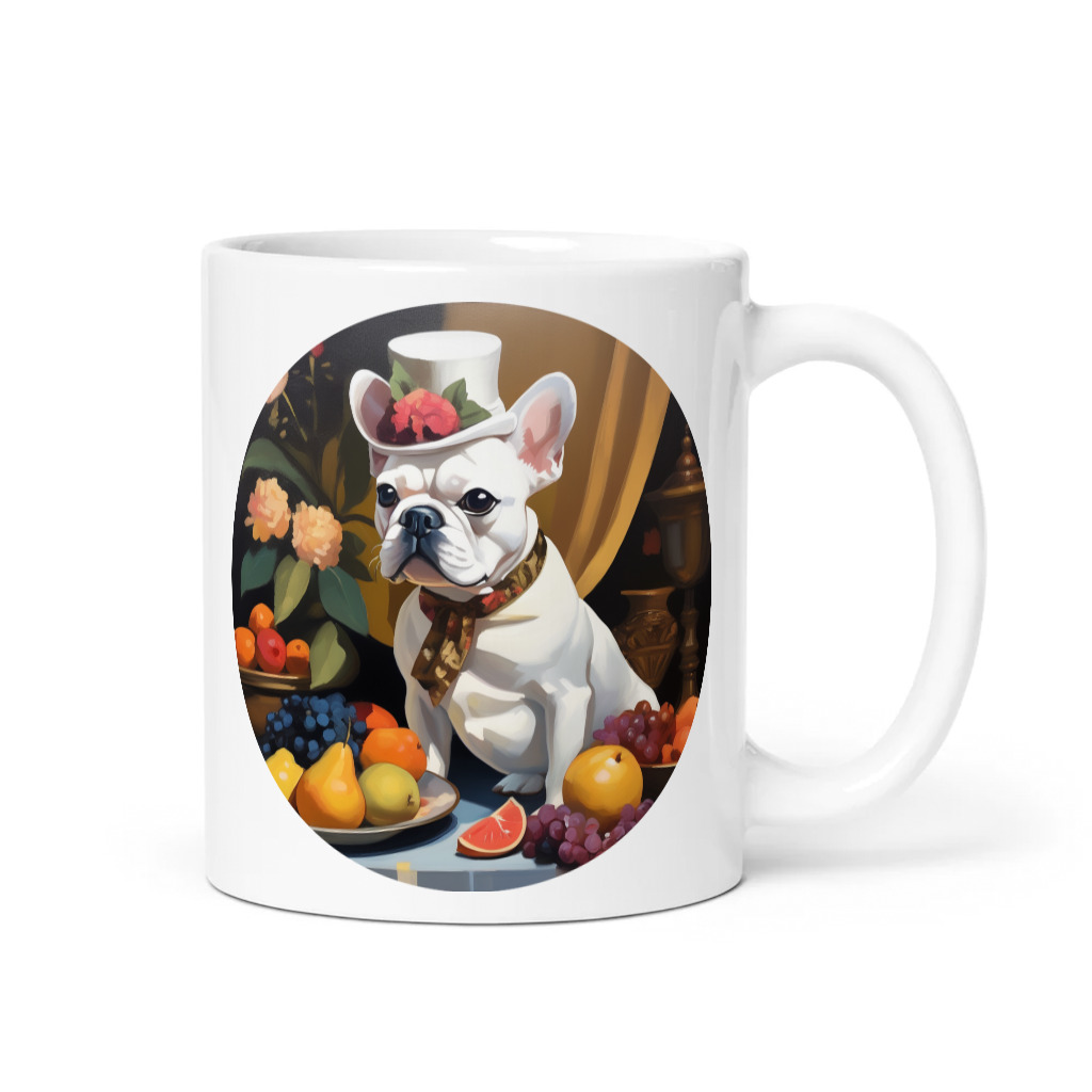 PugMug Custom White French Bulldog Mug