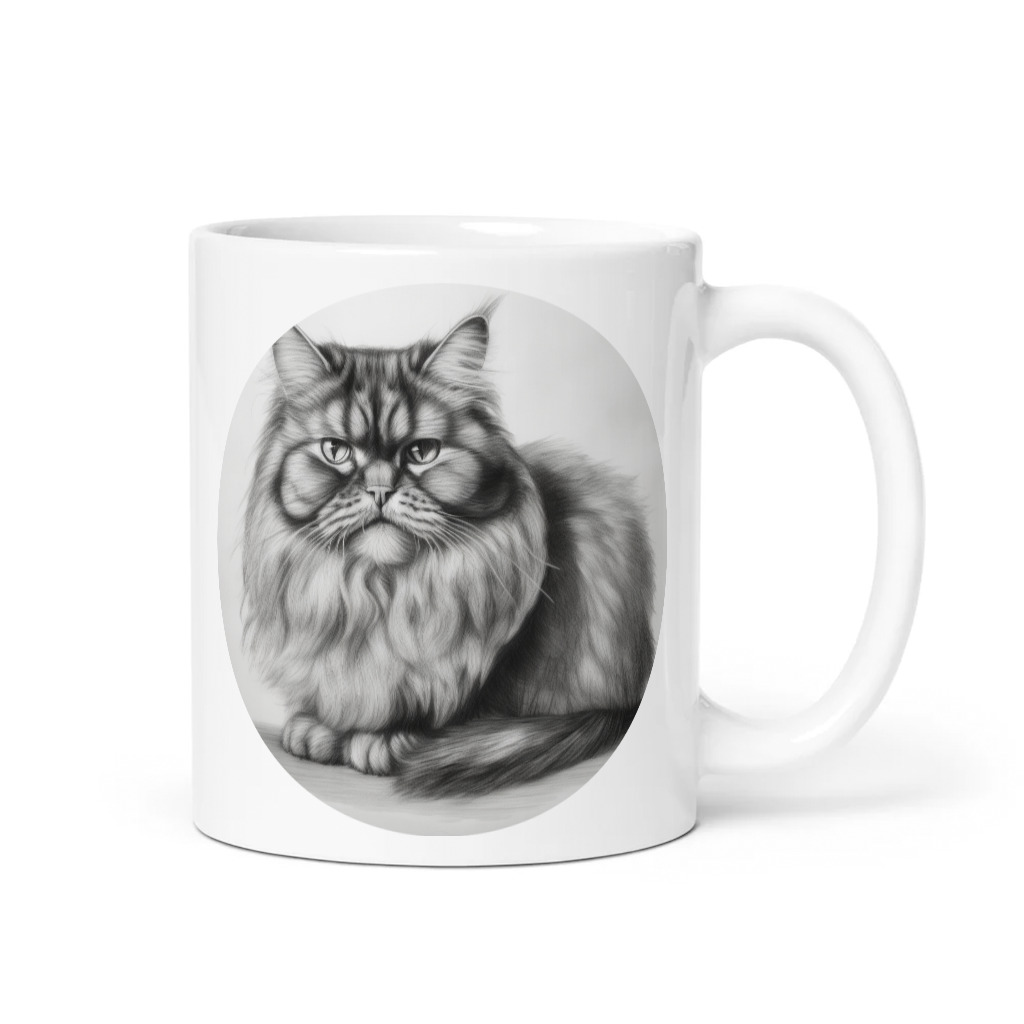 PugMug Custom Tabby Persian Cat Mug