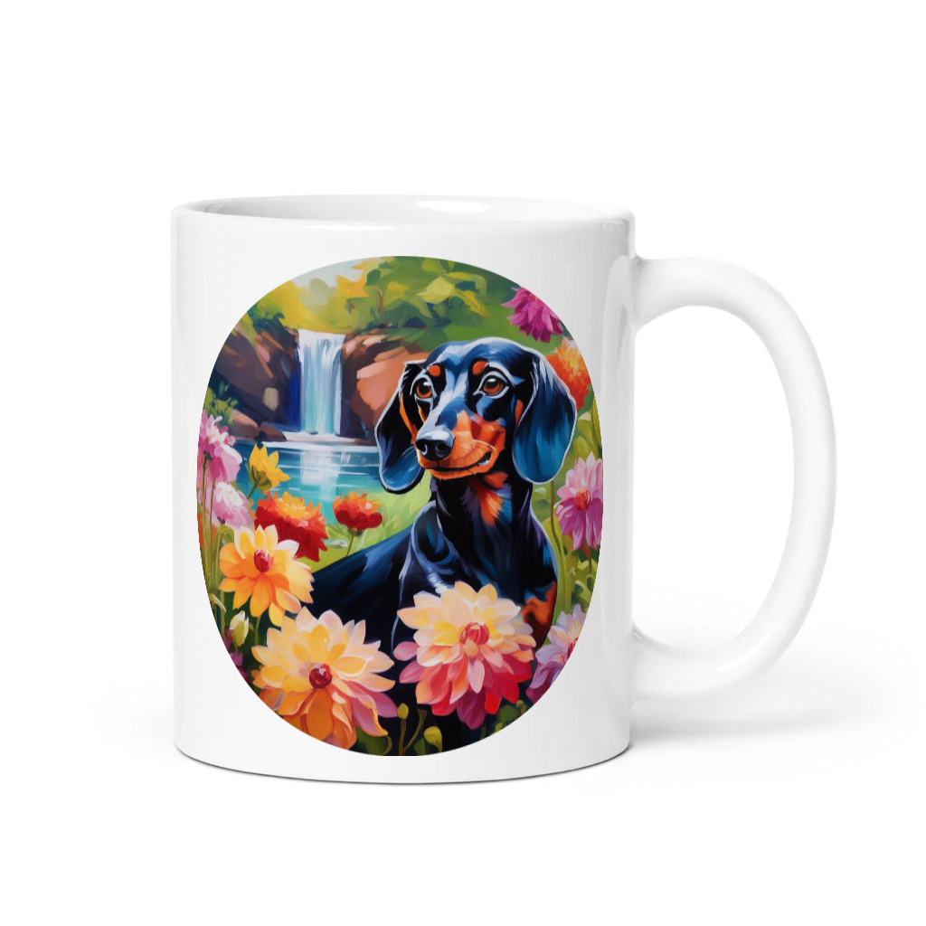 PugMug Custom Black Dachshund Mug