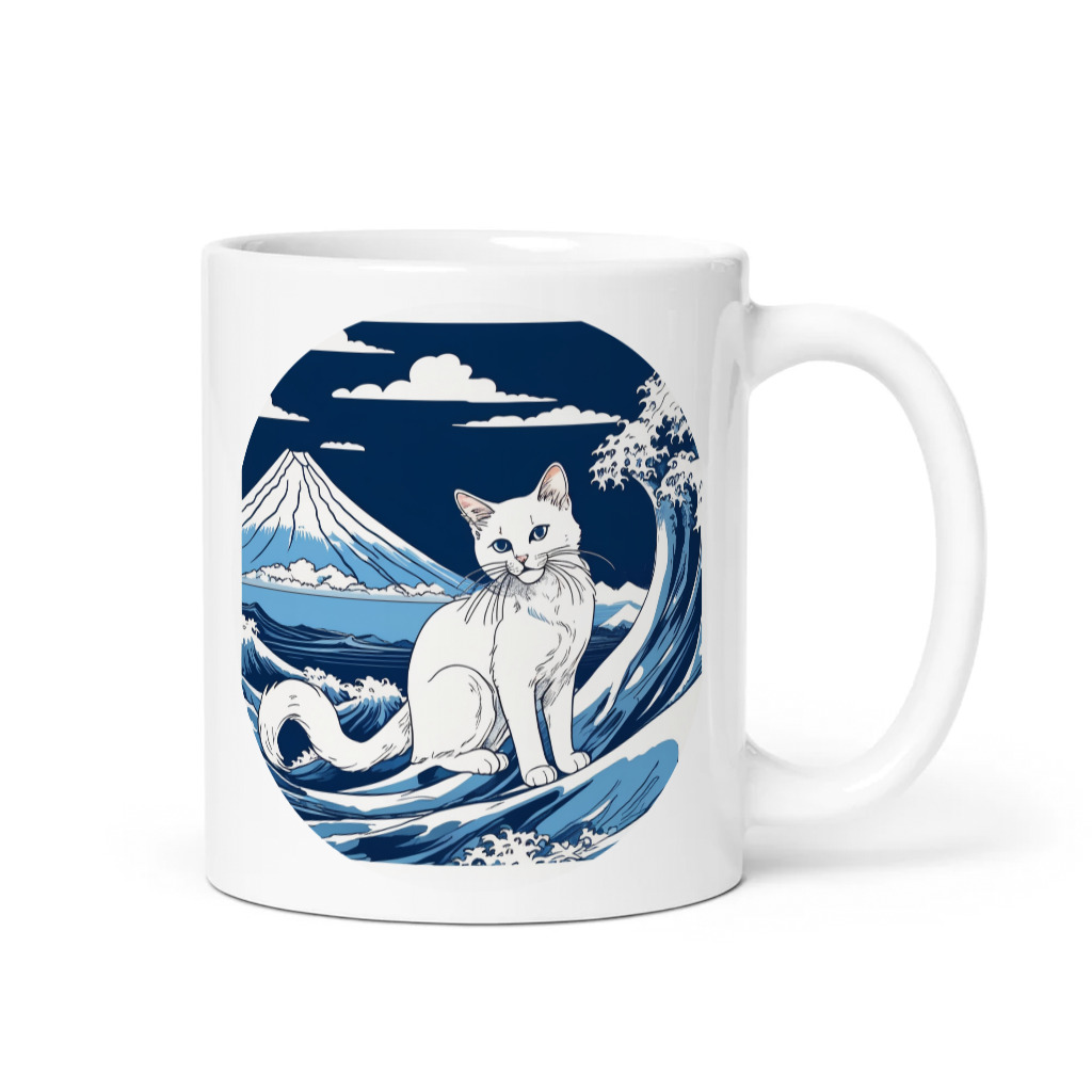 PugMug Custom White Companion Cat Mug