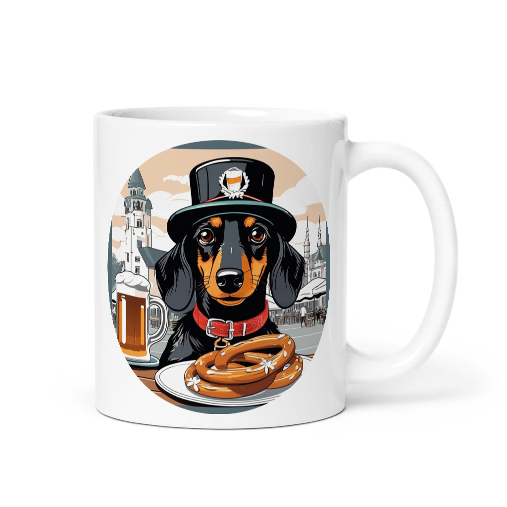 PugMug Custom Black Dachshund Mug
