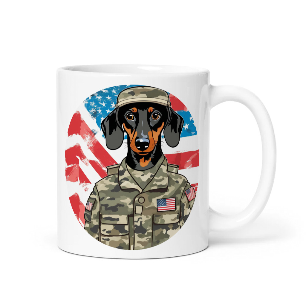 PugMug Custom Black Dachshund Mug