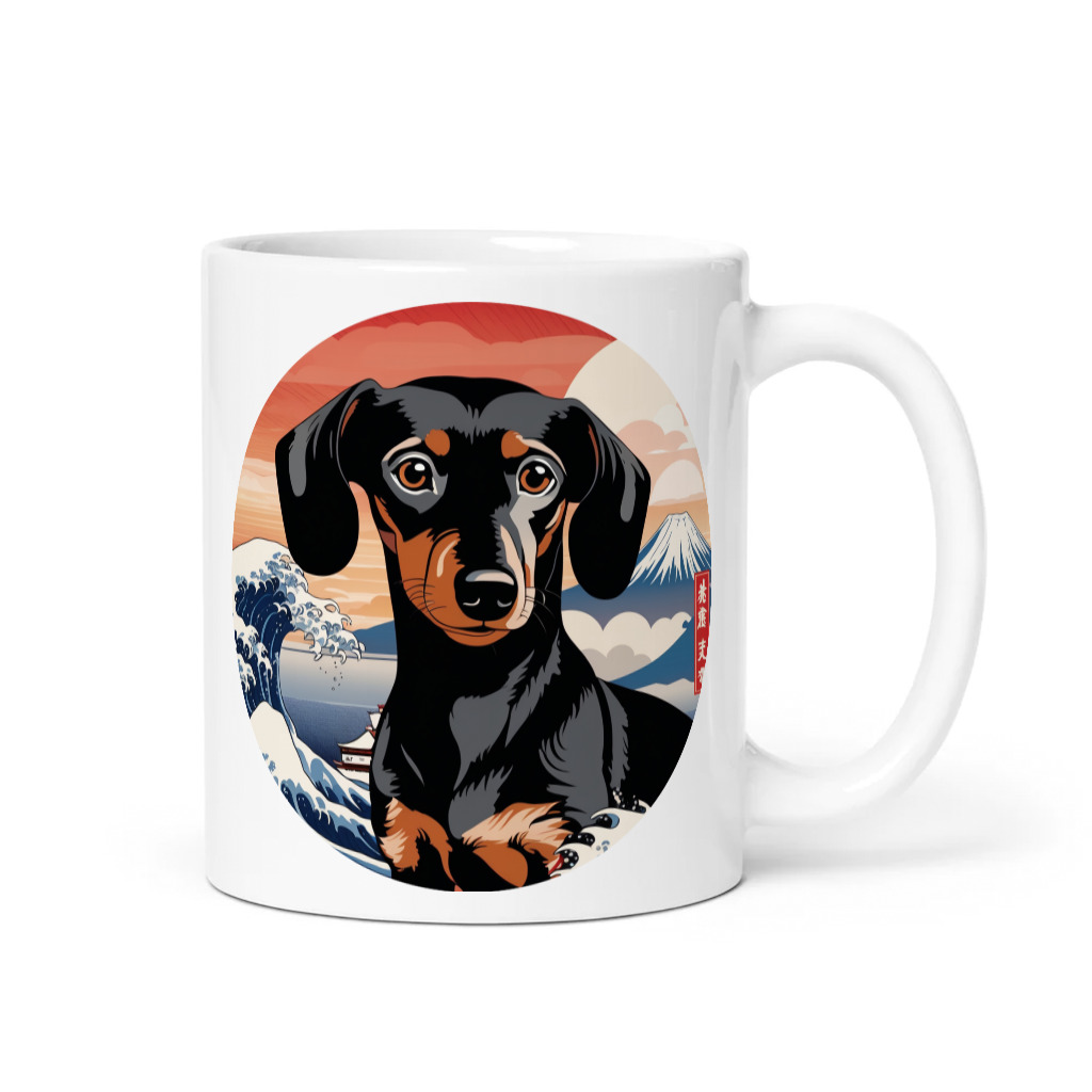 PugMug Custom Black Dachshund Mug