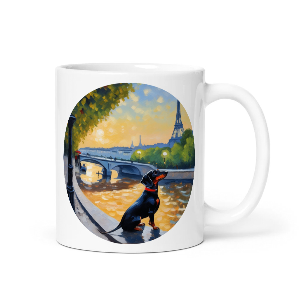 PugMug Custom Black Dachshund Mug
