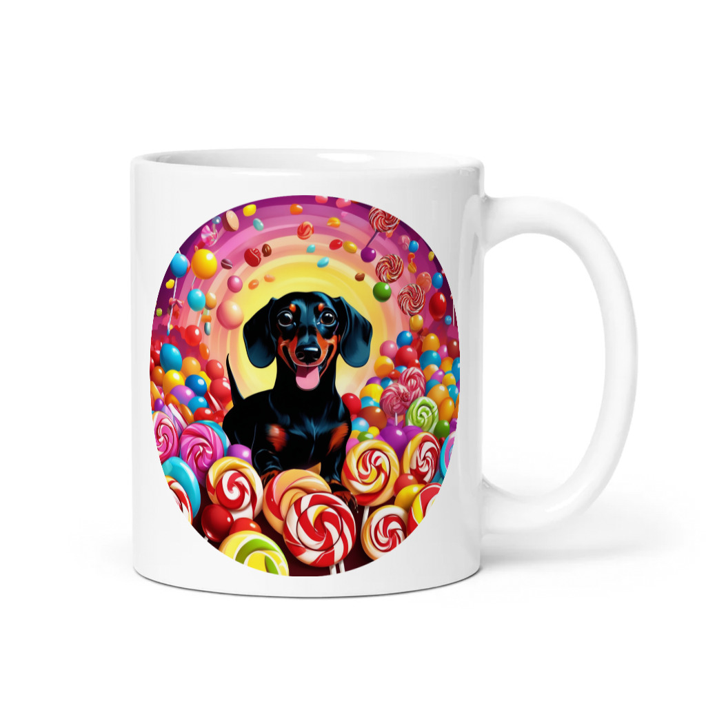 PugMug Custom Black Dachshund Mug