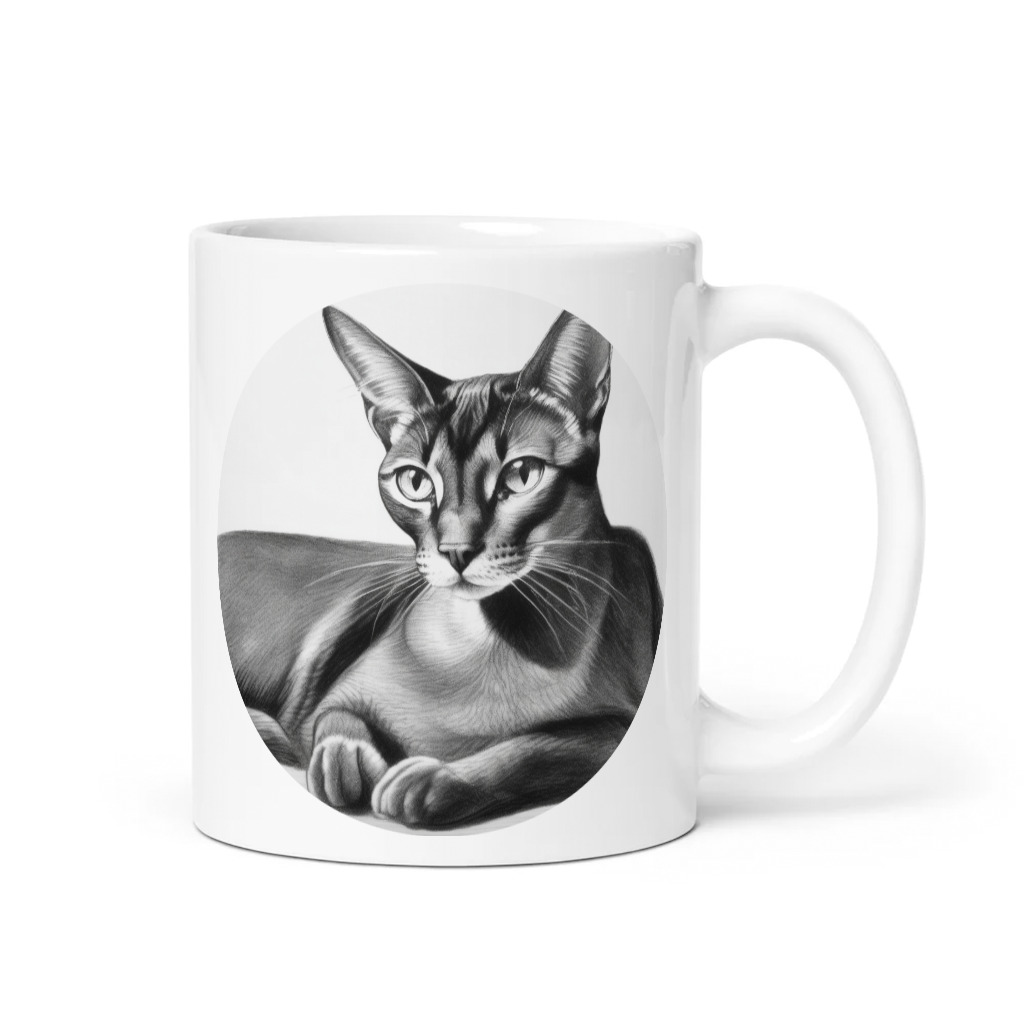 PugMug Custom Black Abyssinian Cat Mug
