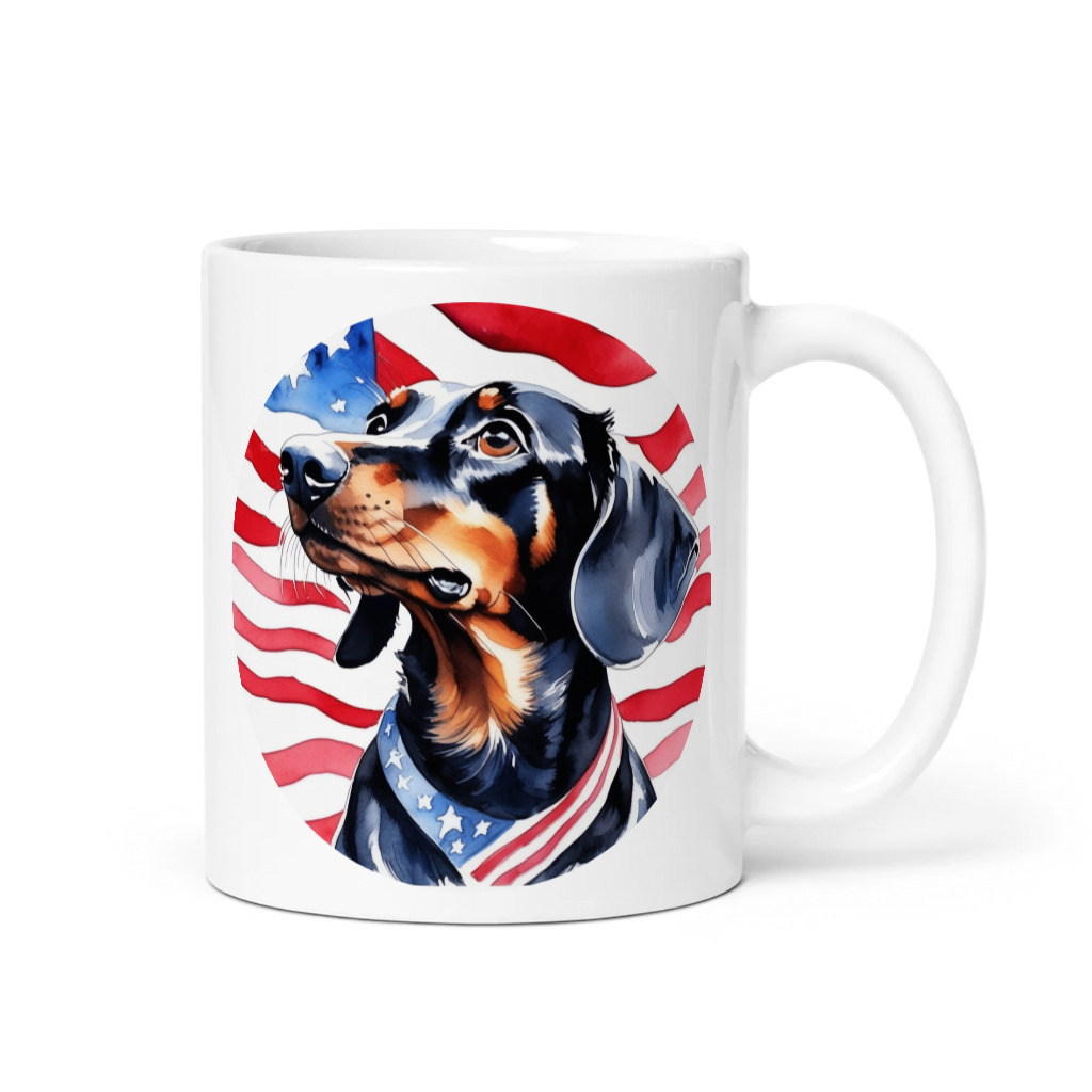 PugMug Custom Black Dachshund Mug