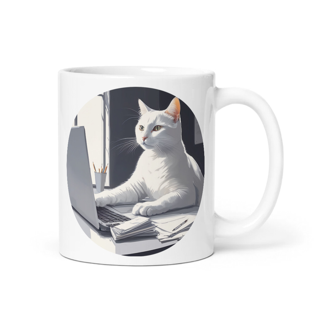 PugMug Custom White Companion Cat Mug