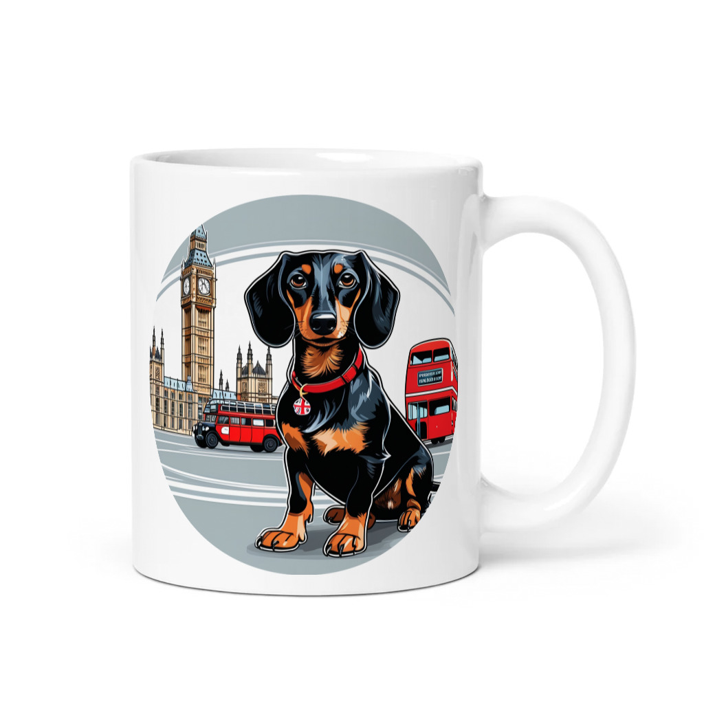 PugMug Custom Black Dachshund Mug