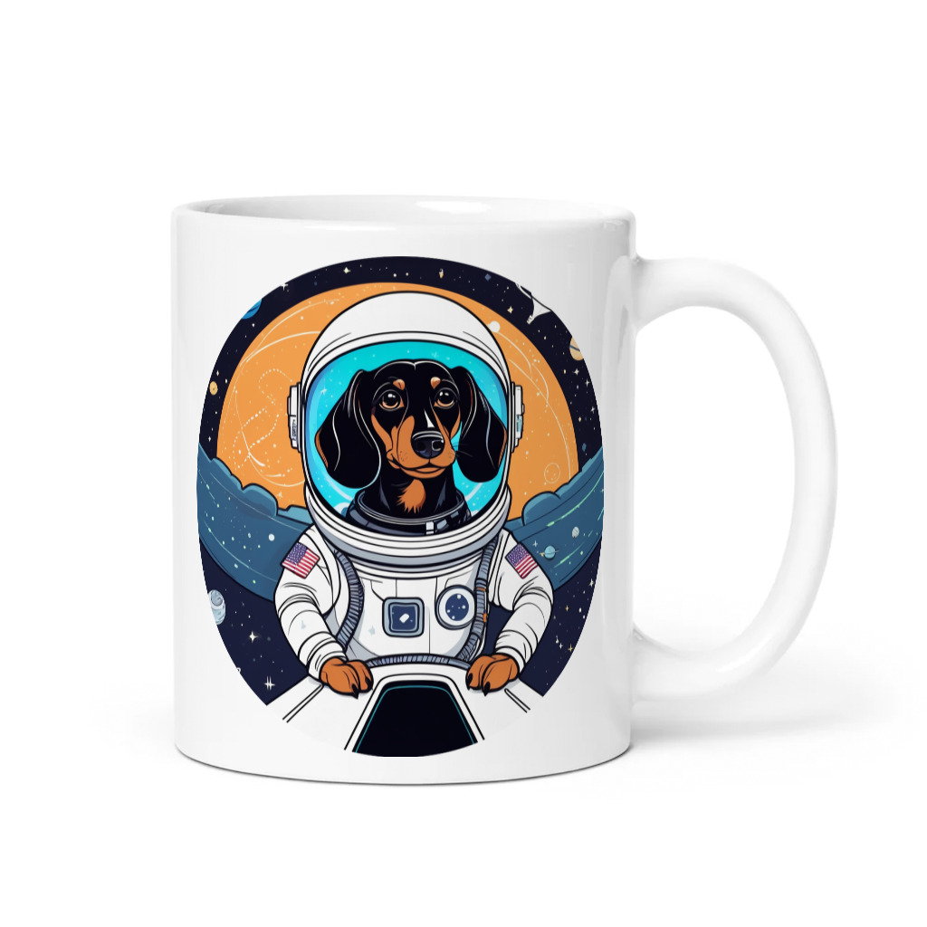 PugMug Custom Black Dachshund Mug