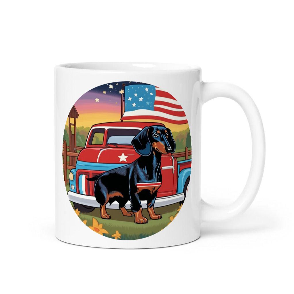 PugMug Custom Black Dachshund Mug