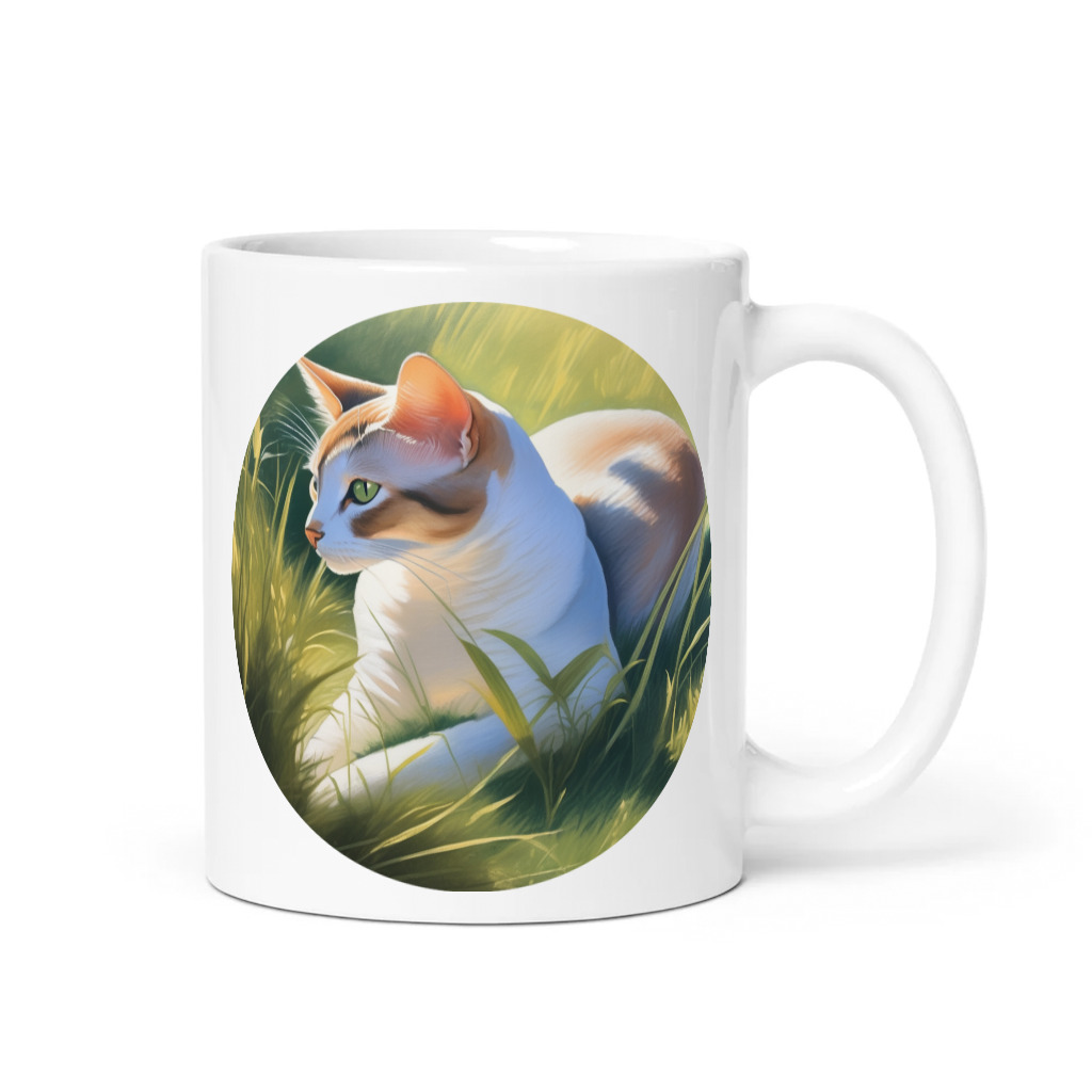 PugMug Custom White Abyssinian Cat Mug