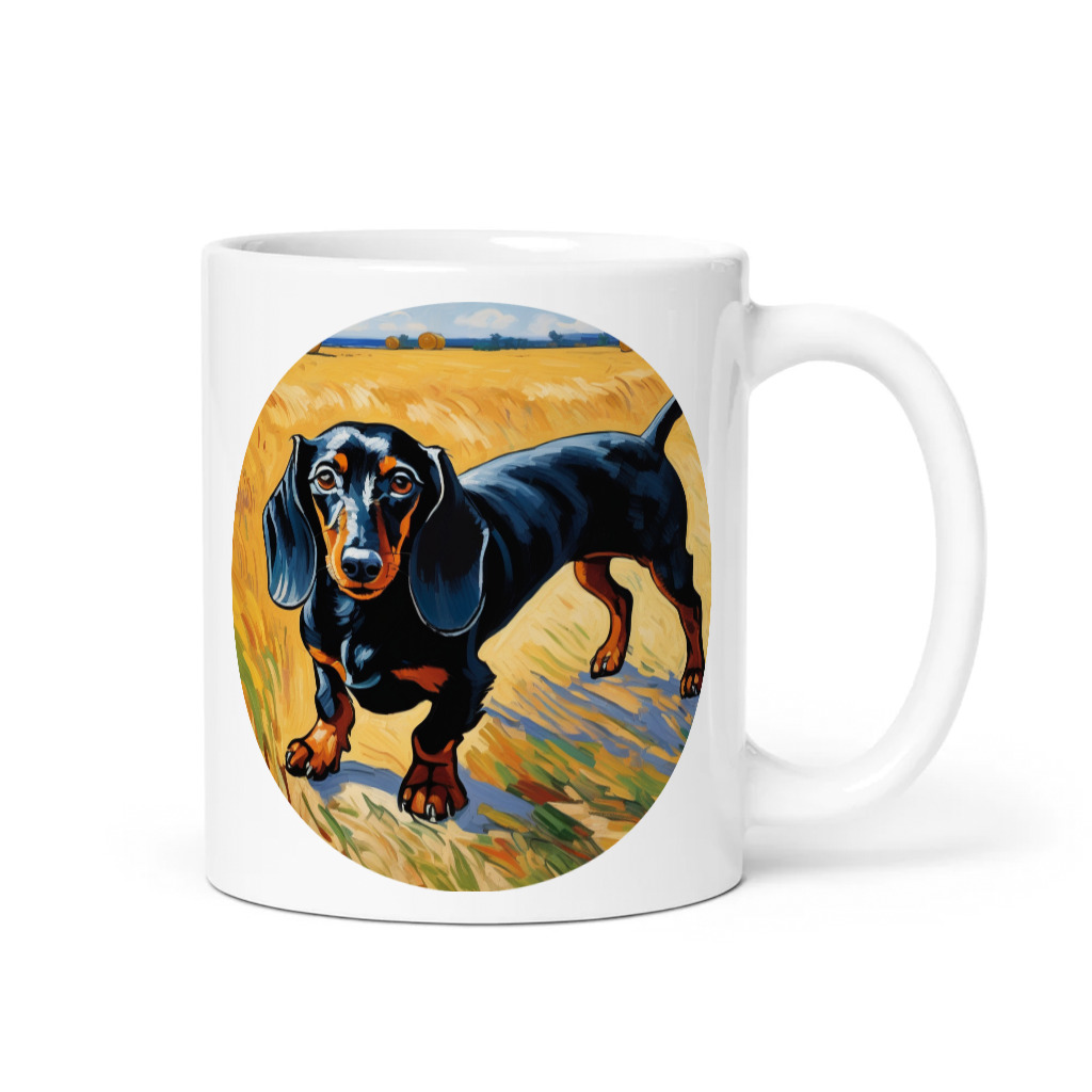 PugMug Custom Black Dachshund Mug