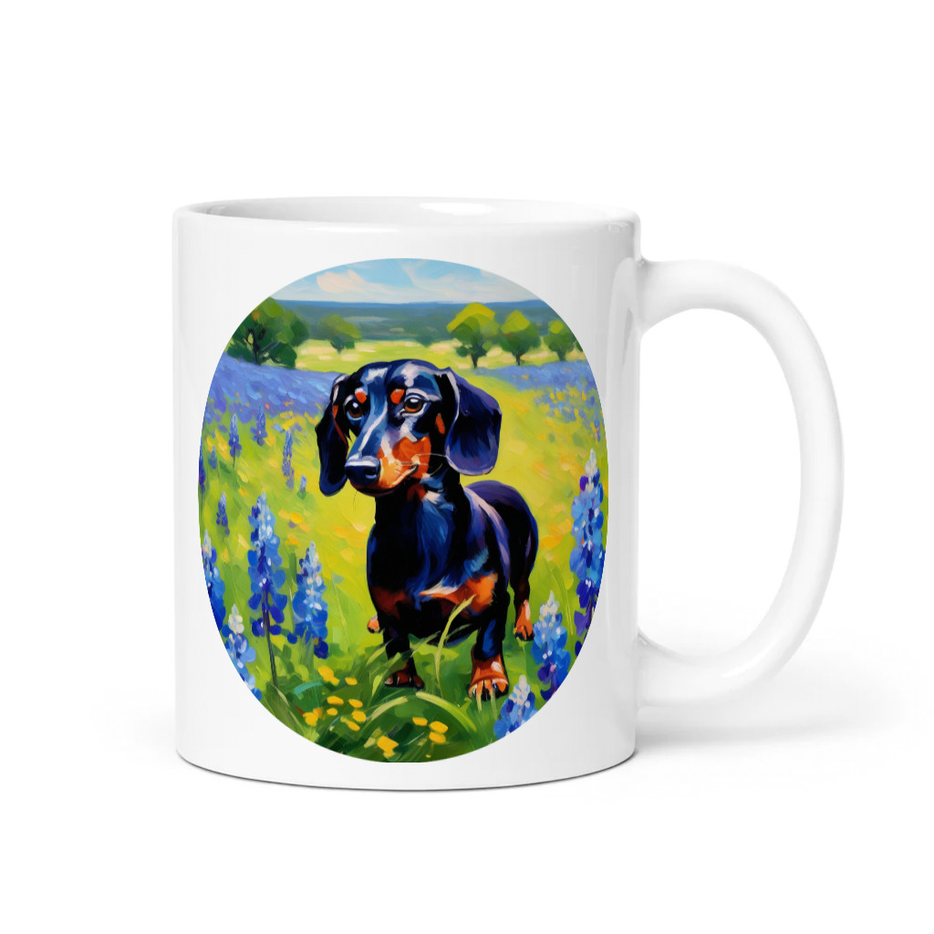 PugMug Custom Black Dachshund Mug