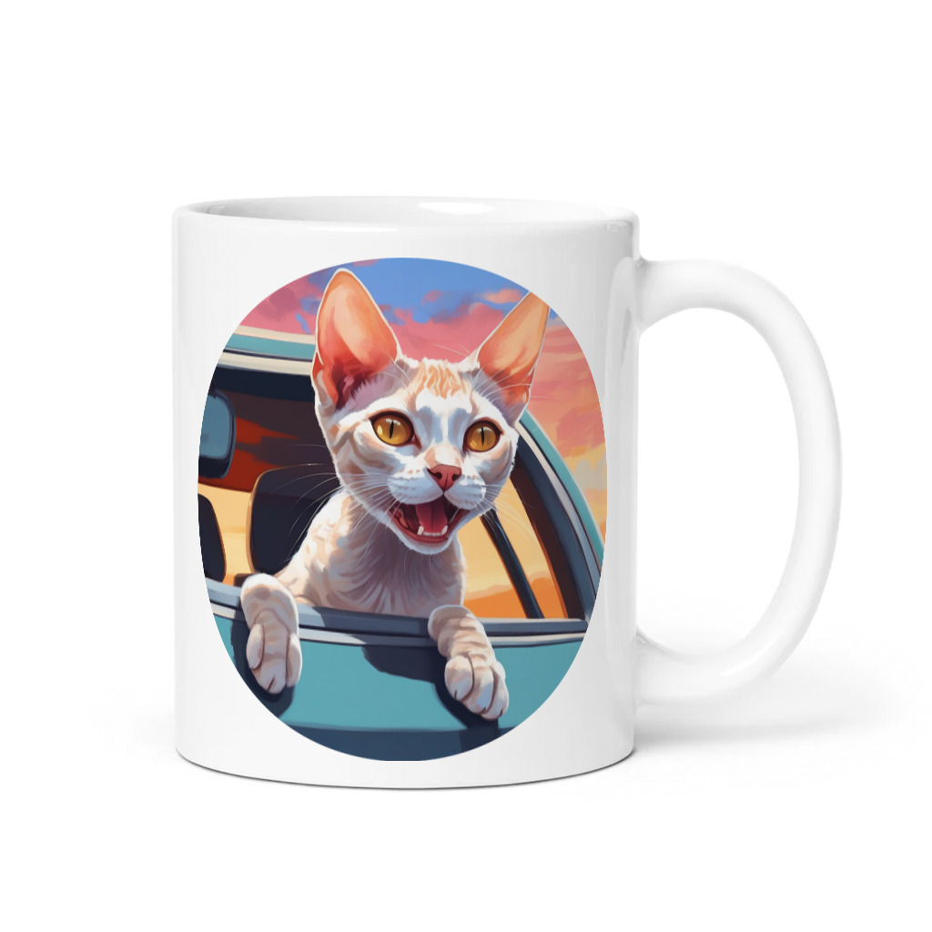 PugMug Custom Tabby Devon Rex Cat Mug
