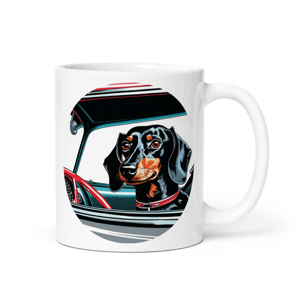 PugMug Custom Black Dachshund Mug