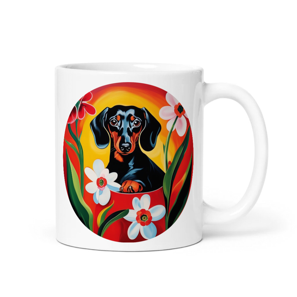 PugMug Custom Black Dachshund Mug