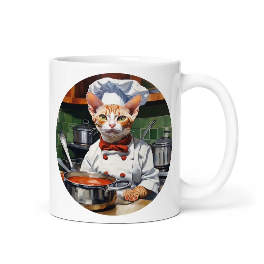 PugMug Custom Tabby Devon Rex Cat Mug