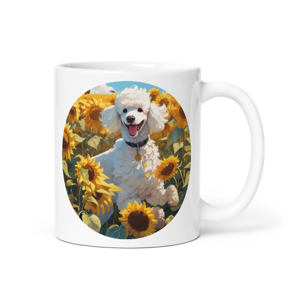 PugMug Custom White Poodle Mug