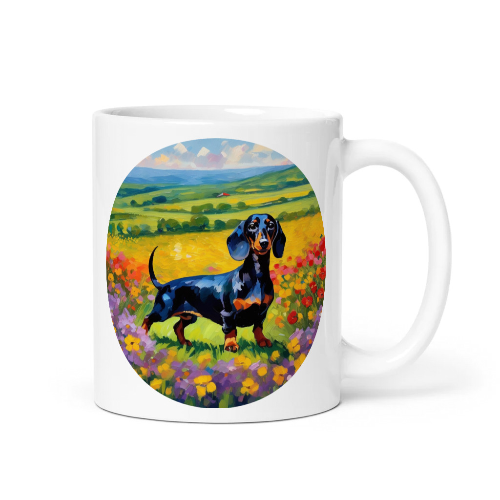 PugMug Custom Black Dachshund Mug