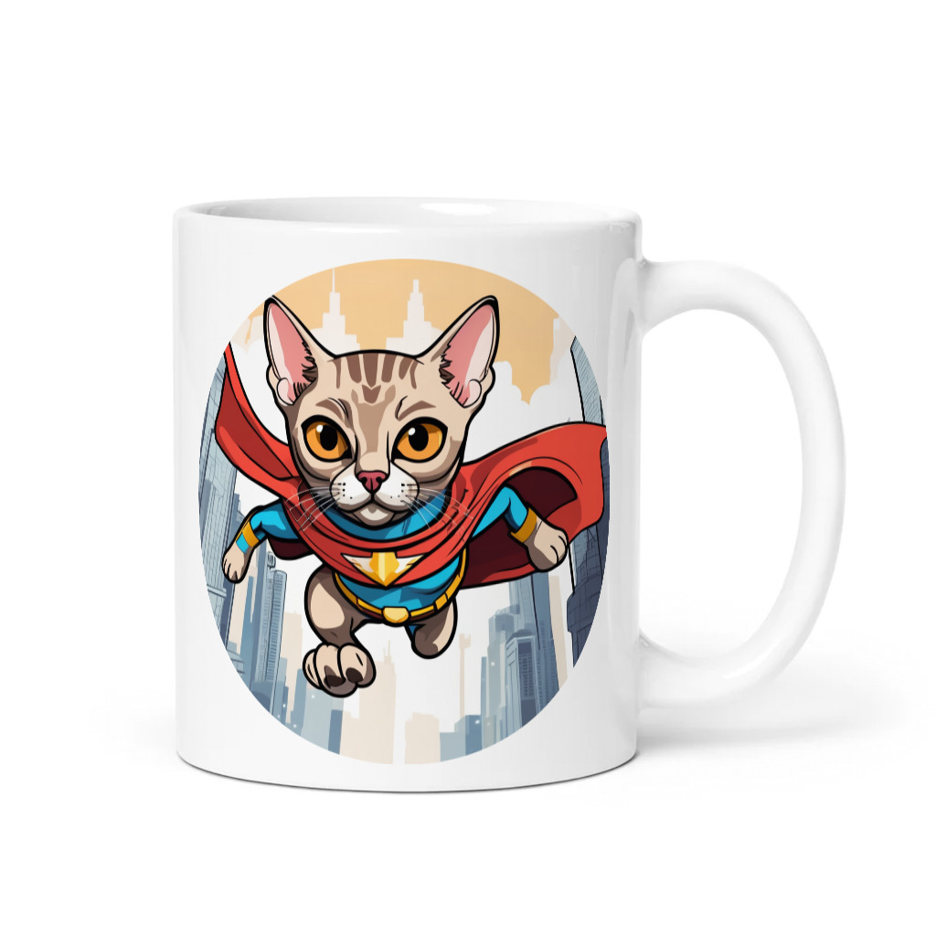 PugMug Custom Tabby Devon Rex Cat Mug