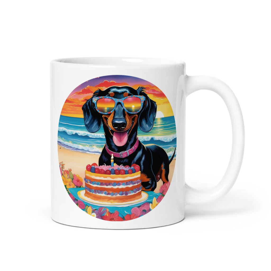 PugMug Custom Black Dachshund Mug